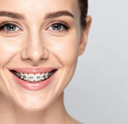 Adult orthodontic treatment options including metal braces, ceramic braces, gold braces, and Invisalign at Wonder West Orthodontics